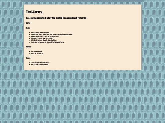 library screenshot