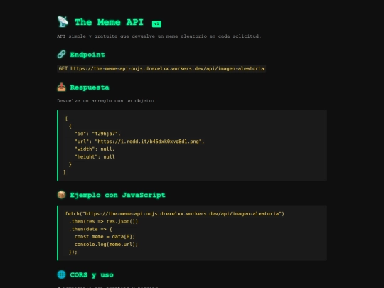 the-meme-api/Docs screenshot