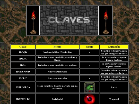 claves screenshot