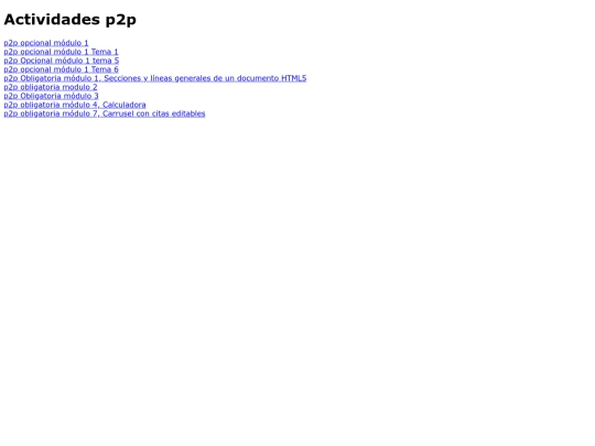 Actividades_p2p screenshot