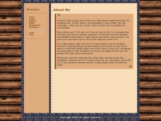Lobby/About Me screenshot