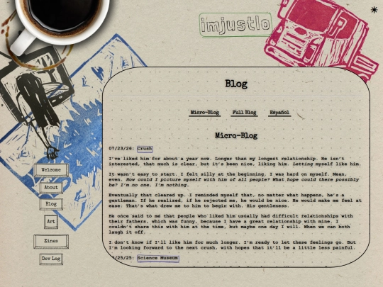 blog screenshot