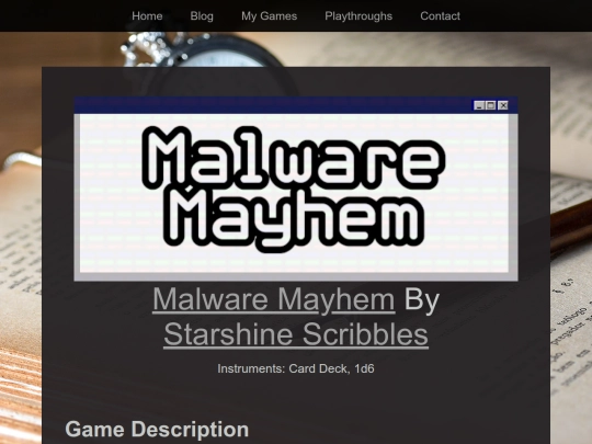 Playthroughs/Solovember2022/Malware-Mayhem screenshot