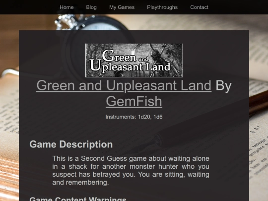 Playthroughs/Solovember2022/green-unpleasant screenshot