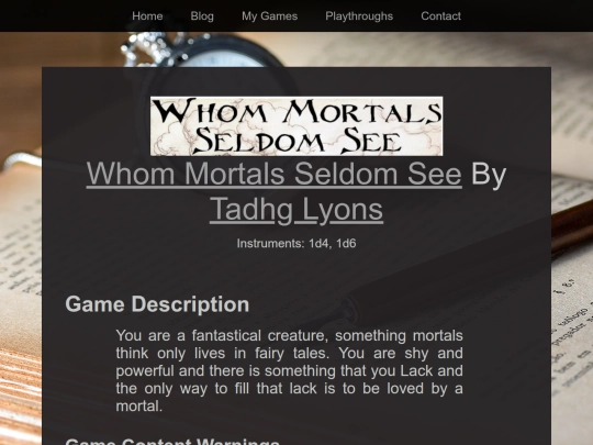 Playthroughs/Solovember2023/Who-Mortals-Seldom-See screenshot