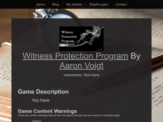 Playthroughs/Solovember2023/witness-protection-program screenshot