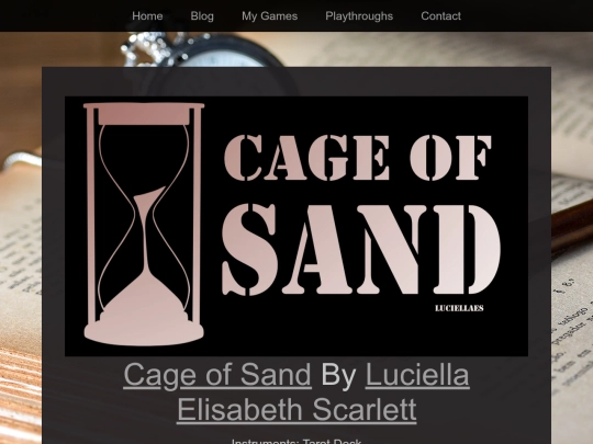 Playthroughs/cage-of-sand screenshot