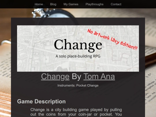 Playthroughs/change screenshot