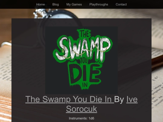 Playthroughs/swamp-you-die screenshot