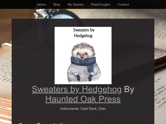 Playthroughs/sweaters-hedgehog screenshot