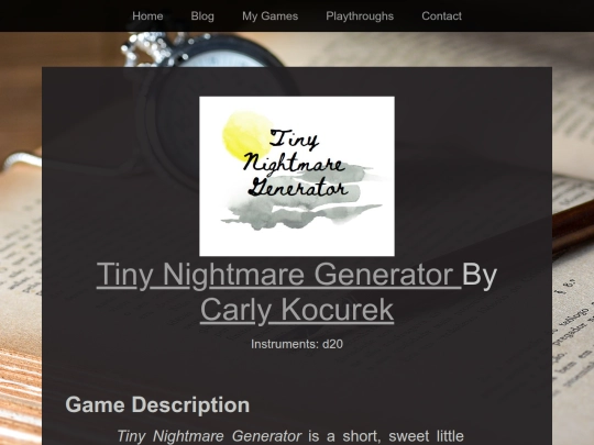 Playthroughs/tiny-nightmare screenshot