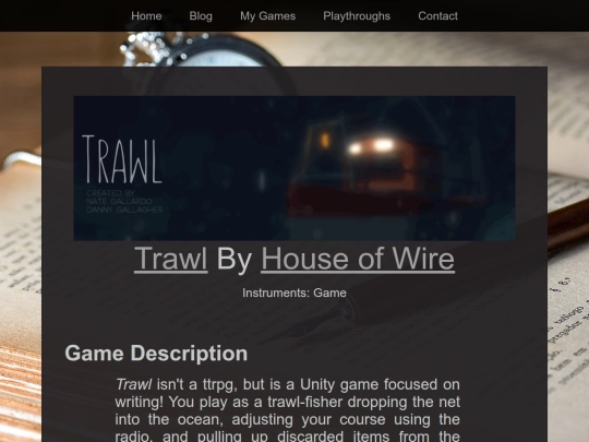 Playthroughs/trawl screenshot