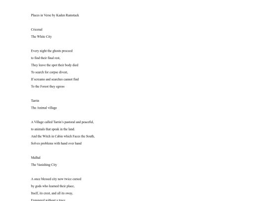 Text Examples/places-in-verse screenshot