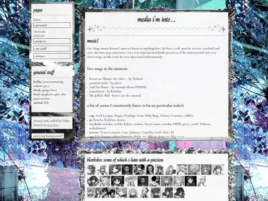 interests screenshot