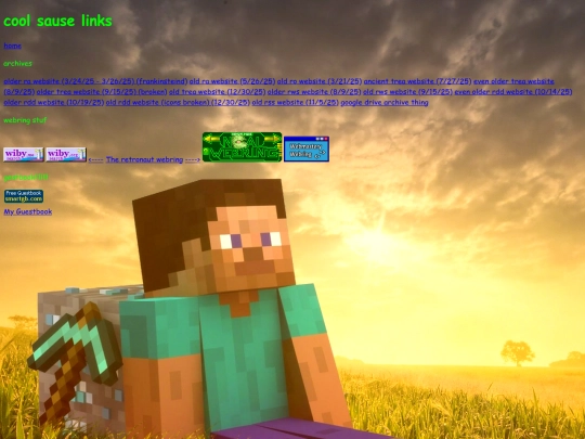 links screenshot