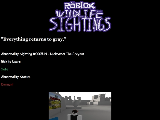 wildlifesightings.neocities.org (9 15 25)/anomalies/0005-N screenshot
