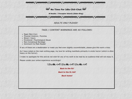 ficchitchatwarnings screenshot