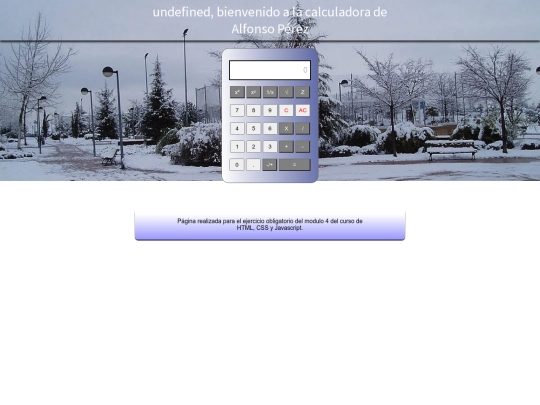 Calculadora/Calculadora screenshot