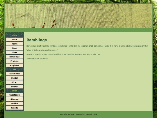 ramblings screenshot