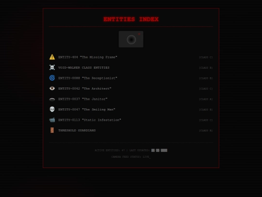 entities screenshot