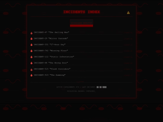 incidents screenshot