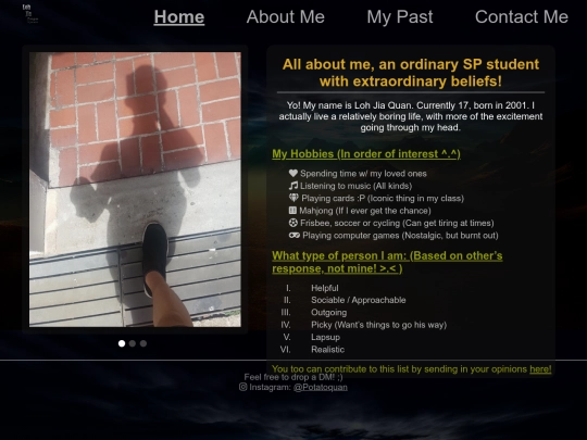 about-me screenshot