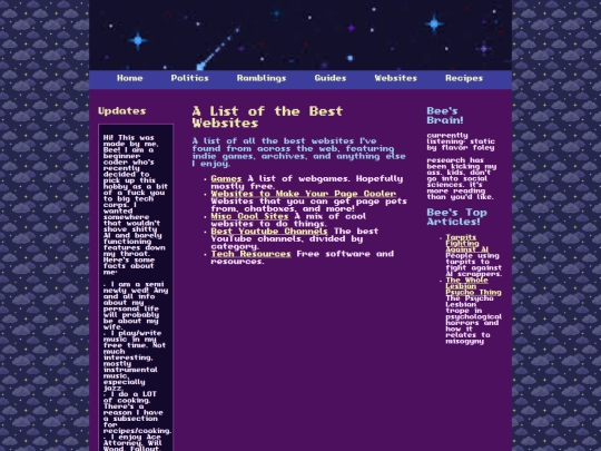 pages/links screenshot