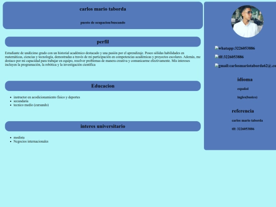 hoja de vidamario screenshot