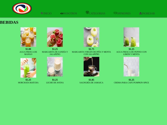 Html/Bebidas screenshot