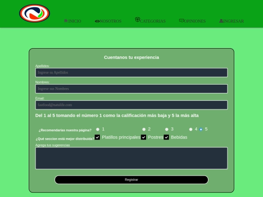 Html/opinions screenshot