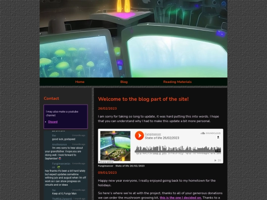 blog screenshot