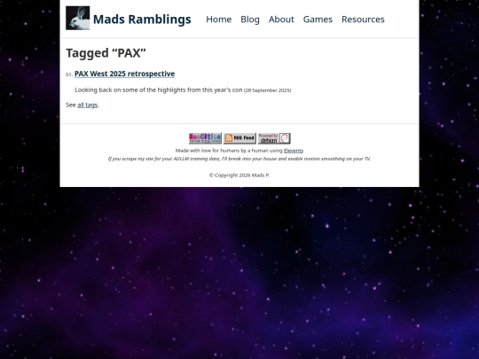 tags/pax screenshot