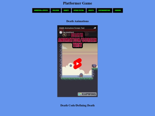 DeathAnimation screenshot