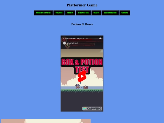 Objects screenshot