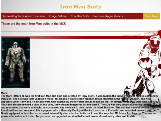 IronManSuits screenshot
