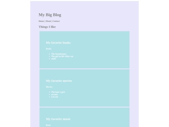 Web-design/2-CSS/cssproject1 screenshot