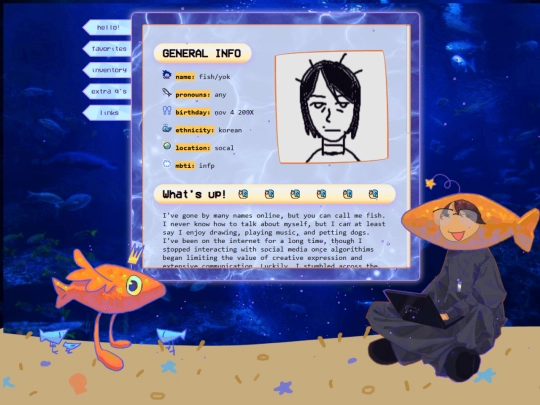 about-me screenshot