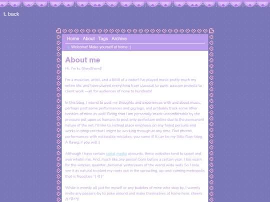 blog/about screenshot