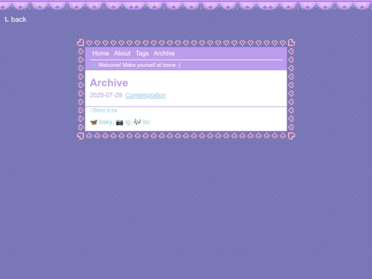 blog/archive screenshot