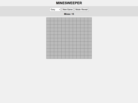 Minesweeper screenshot