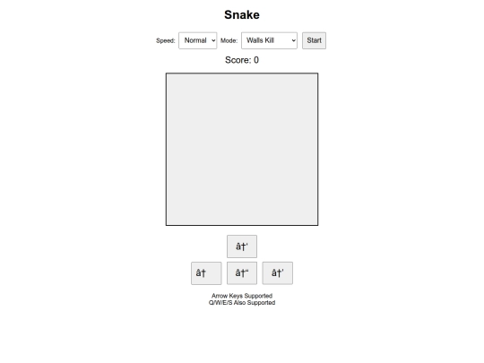 snake screenshot