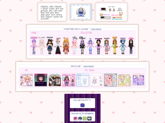 cliques screenshot