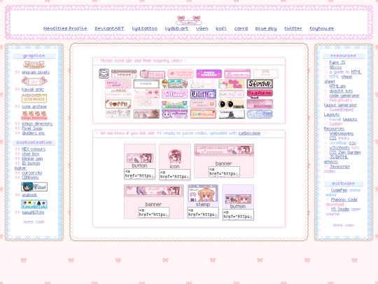 links screenshot