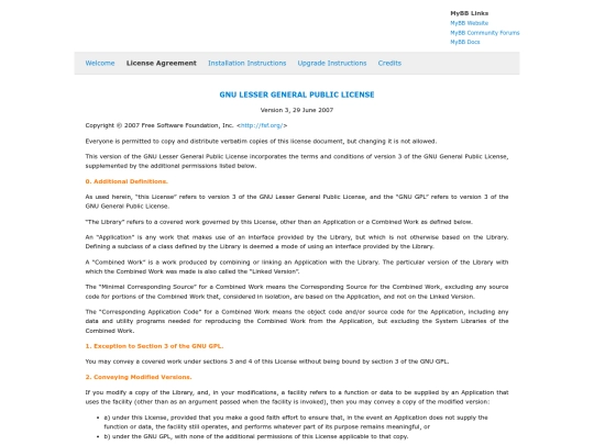 mybb_1833/Documentation/license screenshot