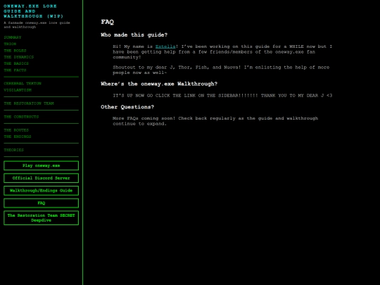 faq screenshot