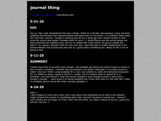 journal screenshot