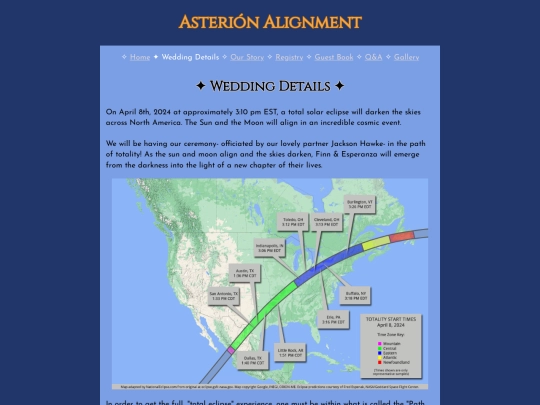 weddingdetails screenshot