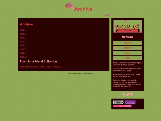 Visual Art/archive screenshot