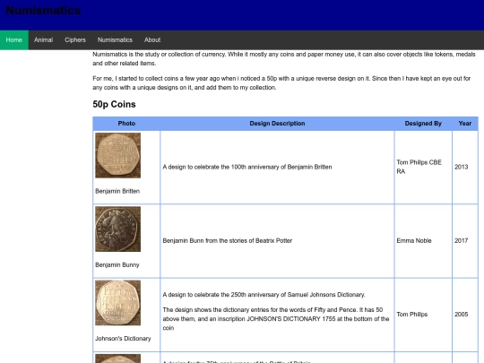 Numismatics/Numismatics screenshot