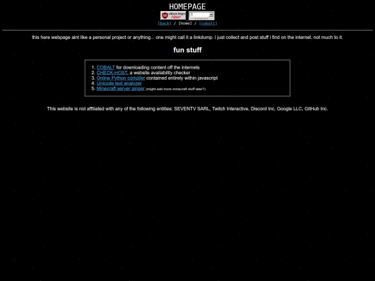 index screenshot